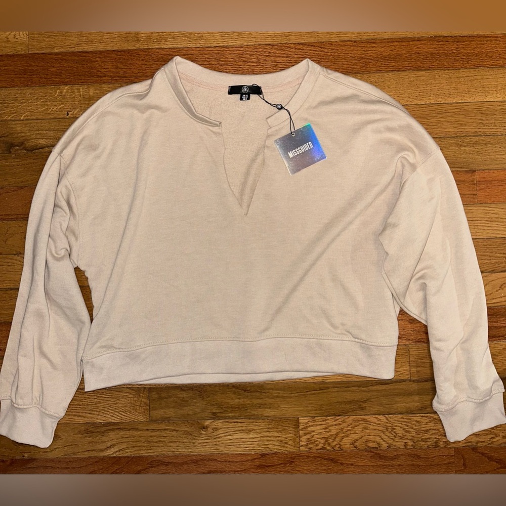 Missguided oversized crop sweater size 8